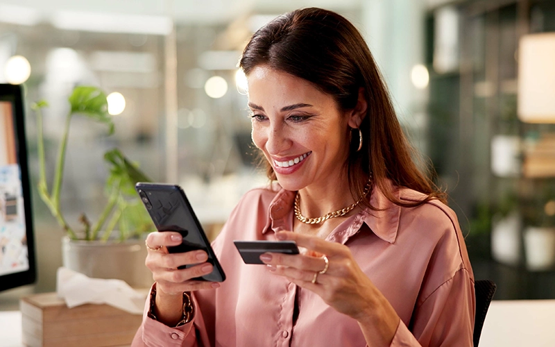 woman on mobile phone